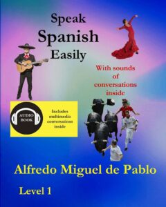 Book cover available on Amazon: Course for English speakers nº 1With sound of conversation