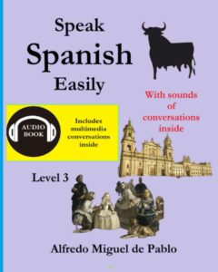 Book cover available on Amazon: Course for English speakers nº 3With sound of conversation