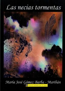 Portada del libro Las necias tormentas: de María José Gómez Barba - Maribán con audio en vivo disponible en Amazon.