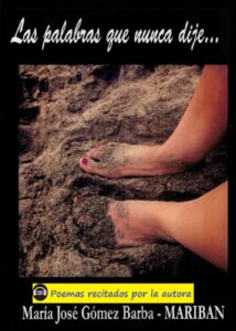 Portada del libro Las palabras que nunca dije: de María José Gómez Barba - Maribán con audio en vivo disponible en Amazon.