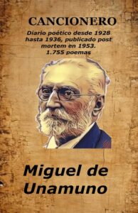 Portada del libro CANCIONERO: con audición 1.755 poemas de Miguel de Unamuno disponible en Amazon.