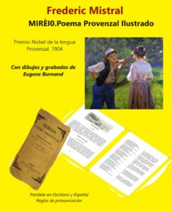 Portada del libro MIRÈI0 Poema Provenzal Ilustrado: Premio Nobel de la lengua Provenzal. 1904 de Frederic Mistral disponible en Amazon.