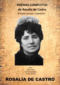 Portada del libro POEMAS COMPLETOS de Rosalía de Castro: Bilingüe Gallego Castellano disponible en Amazon.