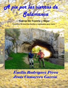 Portada del libro Apie por Las sierras de Salamanca 50 rutas descritas para hacer de Jesús Camarero disponible en Amazon.