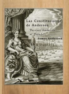 Portada del libro Las Constituciones de Anderson: Facsímil disponible en Amazon.