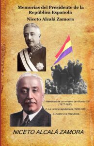 Portada del libro Guerra Civil Española Memorias de Niceto Alcalá Zamora disponible en Amazon.